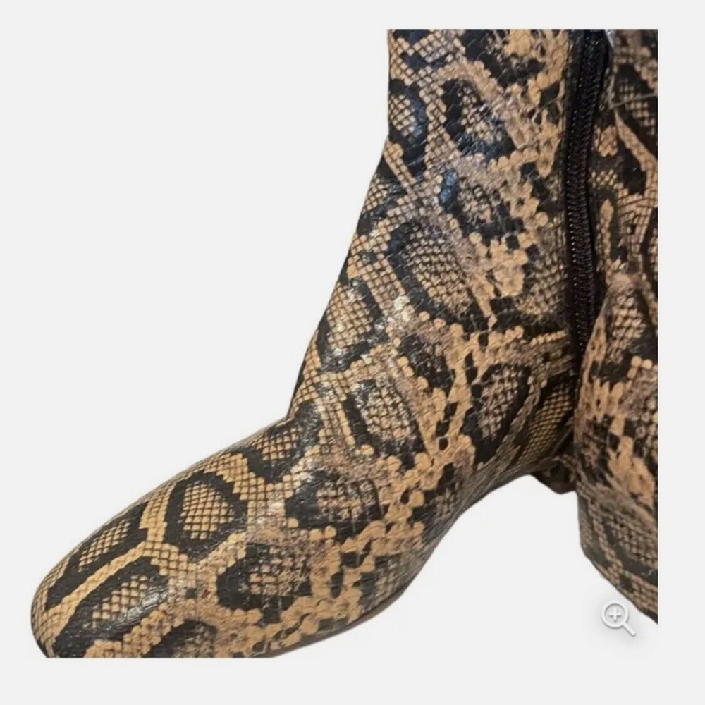NEW $495 Aquatalia Ulyssa Snakeskin Leather Waterproof Slip On Ankle Boot - Picture 3 of 7